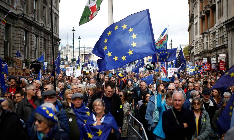 Vi var med, da briterne protesterede mod Brexit