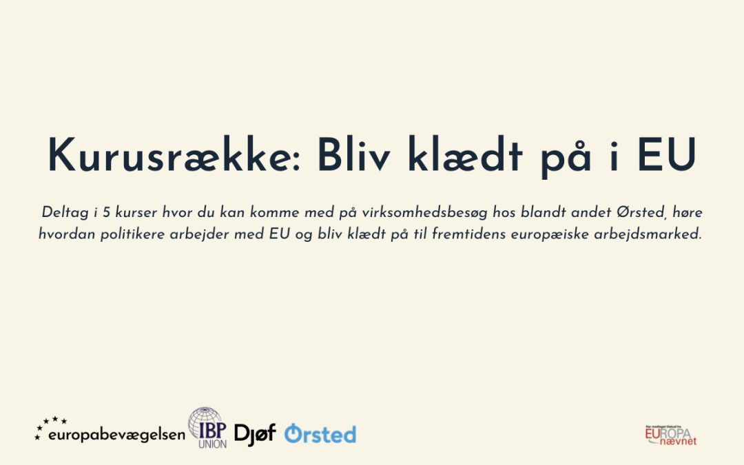Kursusrække: bliv klædt på i EU