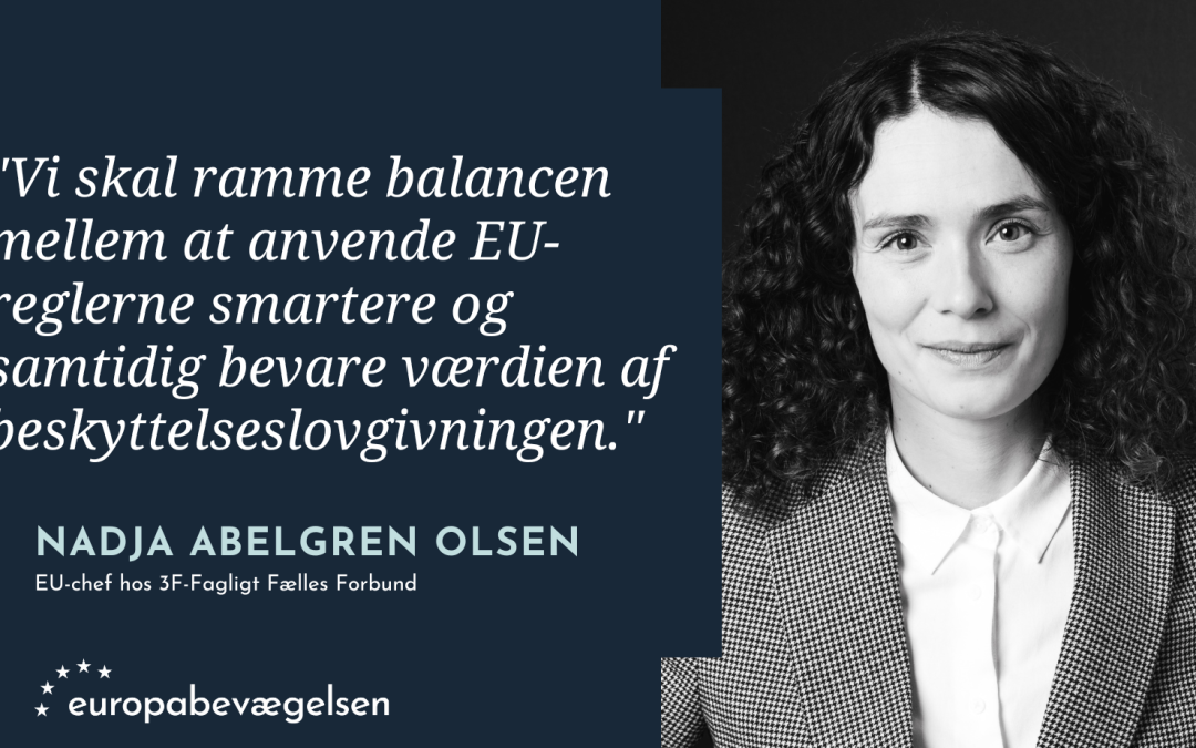 Smid ikke EU-beskyttelsesbarnet ud med byrdereduktionsbadevandet
